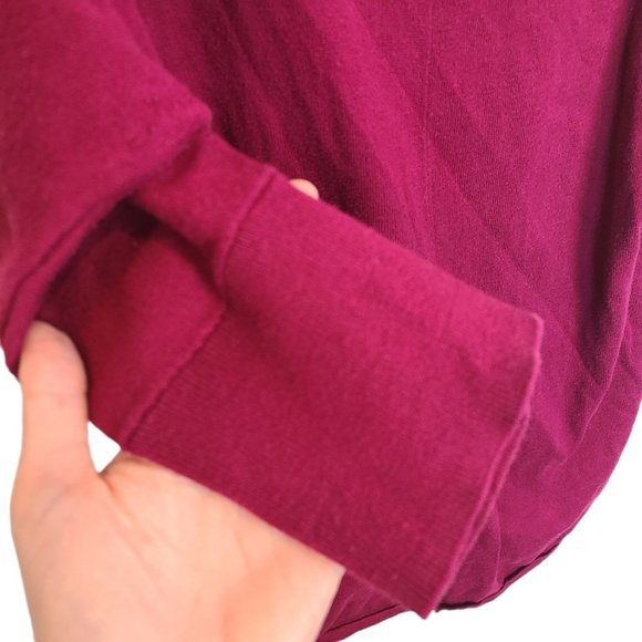 Torrid Womens 2X Red Dolman Sleeves Scoop Neck Ruched Sides Tunic Sweater - Picture 4 of 9